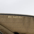 FENDI Zucca Canvas Hand Bag Brown Black gold88082