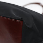 FENDI Tote Bag Nylon Black Silver88083