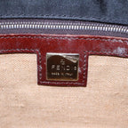 FENDI Tote Bag Nylon Black Silver88083