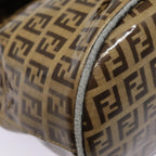 FENDI Zucchino Canvas Hand Bag Beige Gold88084
