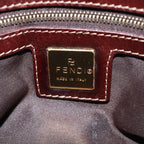 FENDI Zucchino Canvas Hand Bag Beige Gold88084