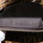 FENDI Zucchino Canvas Hand Bag Beige Gold88084