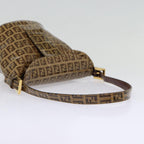 FENDI Zucchino Canvas Hand Bag Beige Gold88084