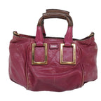 Chloe Etel Shoulder Bag Leather 2way Pink Gold 88188