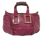Chloe Etel Shoulder Bag Leather 2way Pink Gold 88188