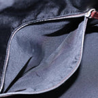 FENDI Tote Bag Nylon Leather Black Dark Brown Silver88189