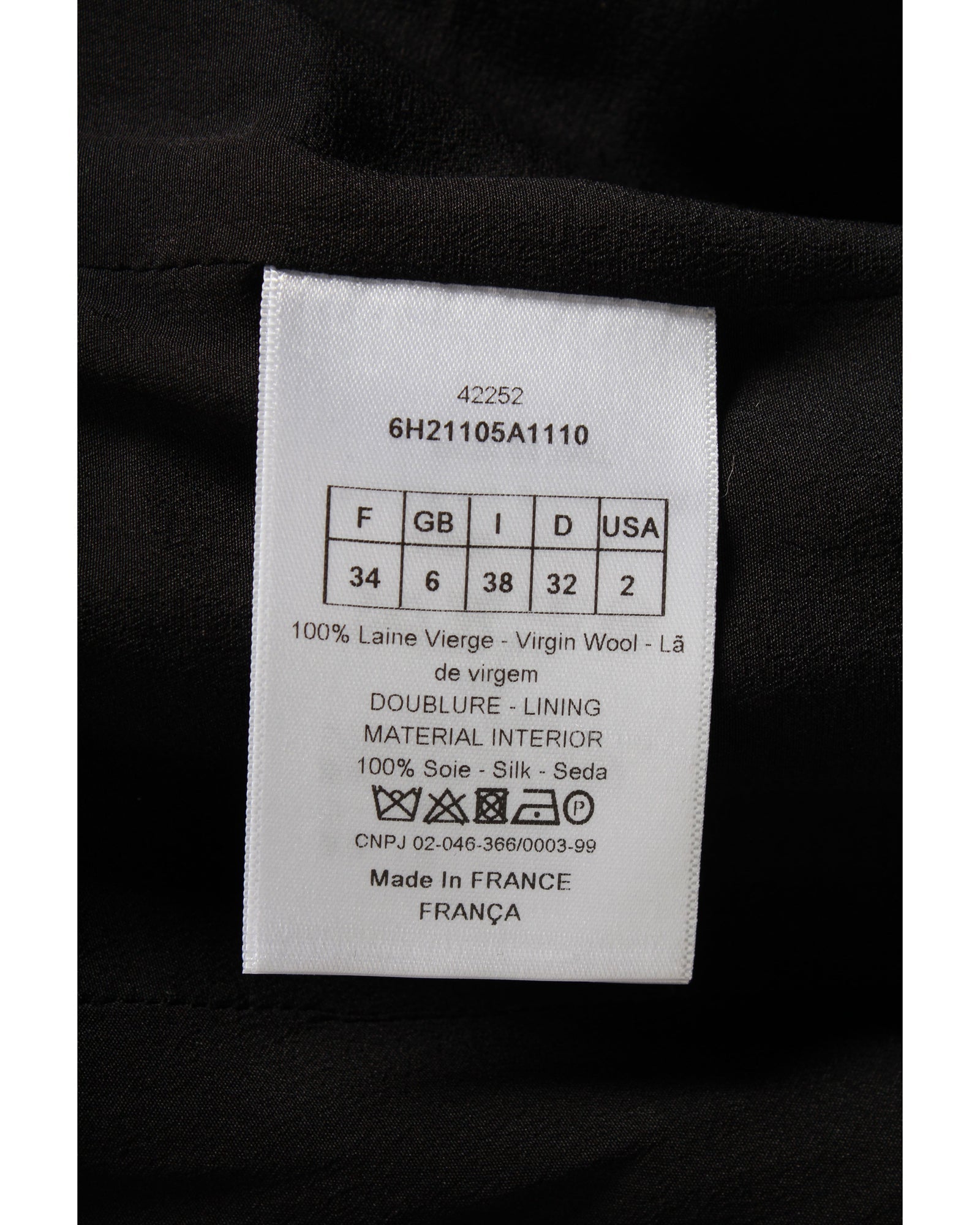 Dior Double-Breasted Coat Dress in Black Wool