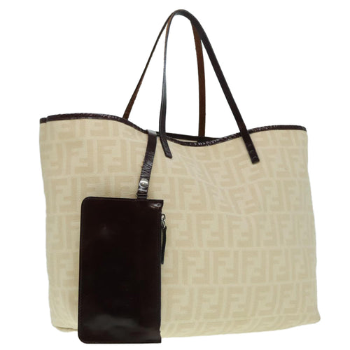 FENDI Zucca Canvas Tote Bag Beige88269