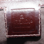 FENDI Zucca Canvas Mamma Baguette Shoulder Bag Brown Black Silver88343