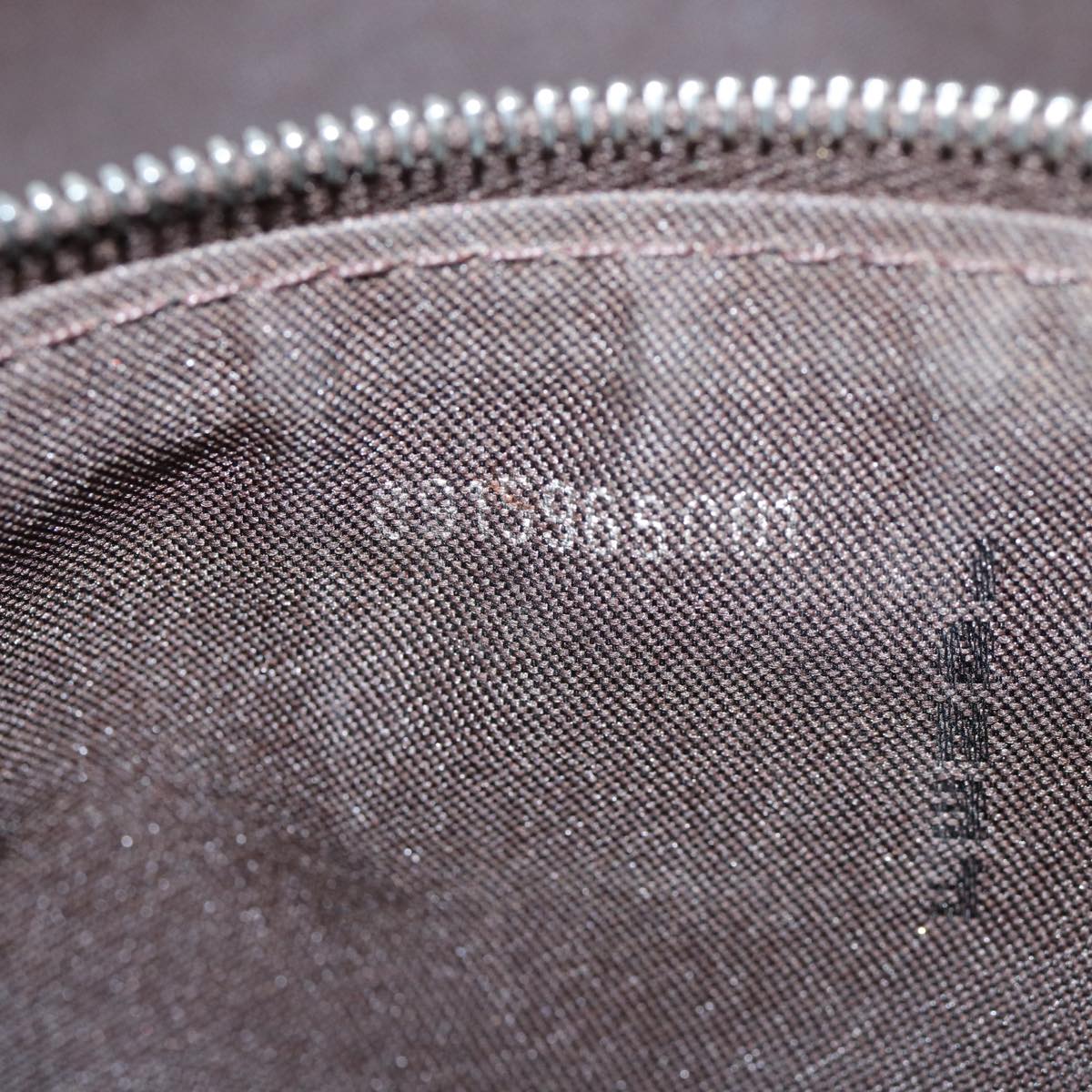 FENDI Zucca Canvas Mamma Baguette Shoulder Bag Brown Black Silver88343