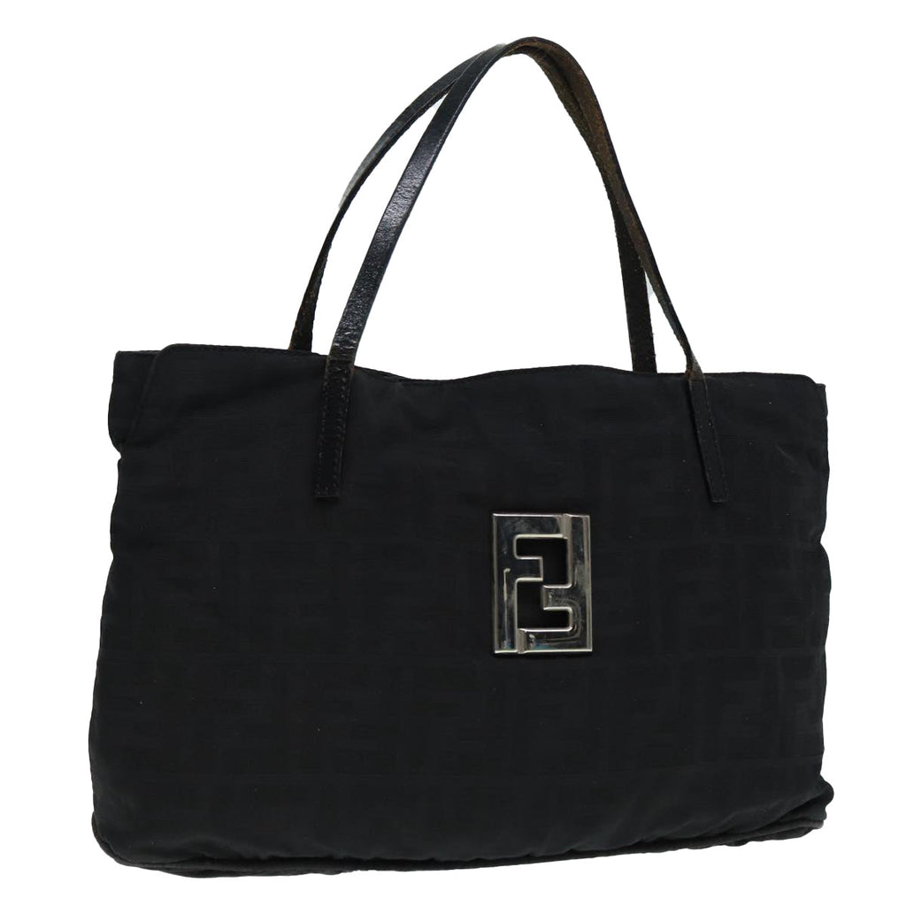 FENDI Zucca Canvas Tote Bag Silver Black88546