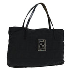 FENDI Zucca Canvas Tote Bag Silver Black88546