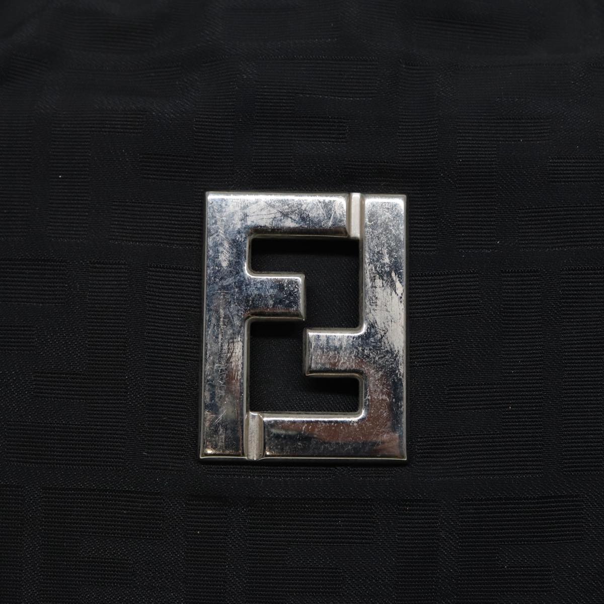 FENDI Zucca Canvas Tote Bag Silver Black88546