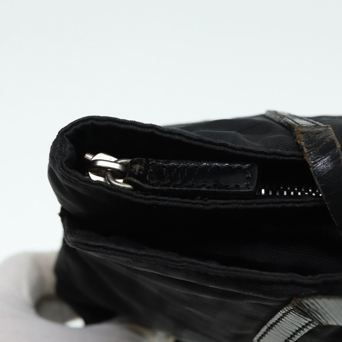 FENDI Zucca Canvas Tote Bag Silver Black88546