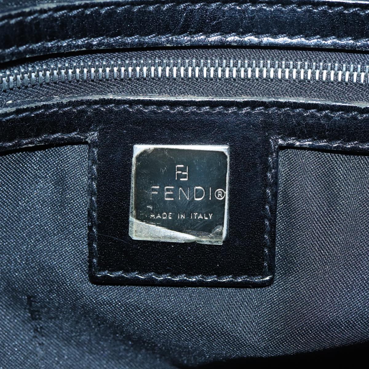 FENDI Zucca Canvas Tote Bag Silver Black88546