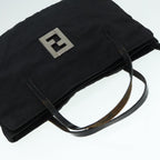 FENDI Zucca Canvas Tote Bag Silver Black88546