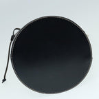 FENDI Zucchino Canvas Shoulder Bag Navy Silver88663