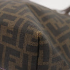 FENDI Zucca Canvas Tote Bag Brown Black88673