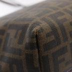 FENDI Zucca Canvas Tote Bag Brown Black88673