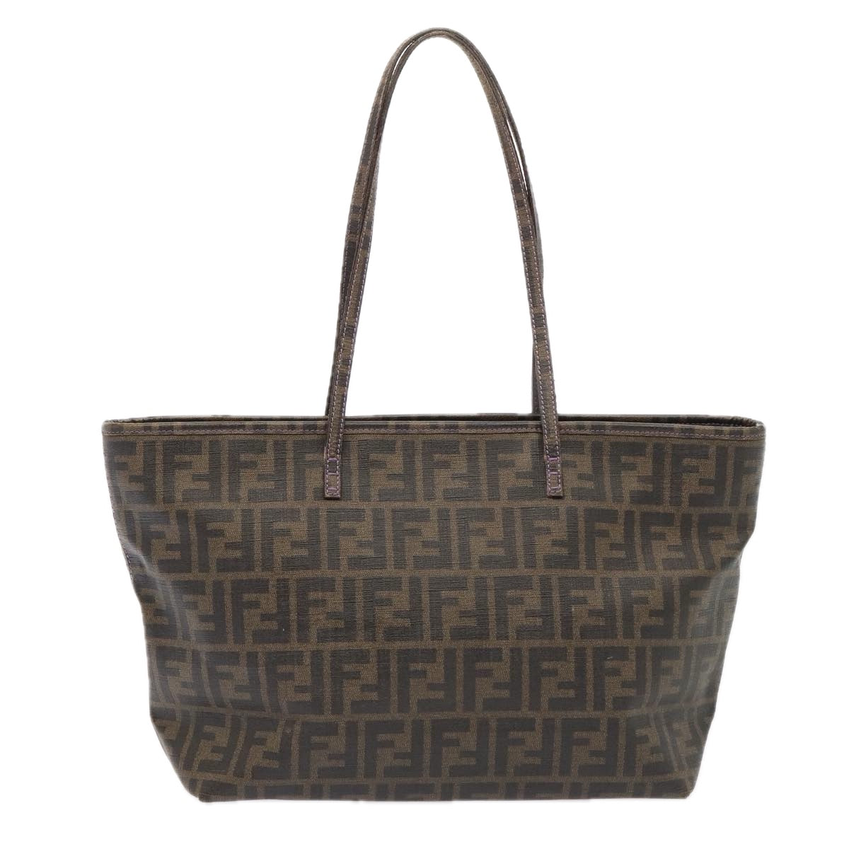 FENDI Zucca Canvas Tote Bag Brown Black88673