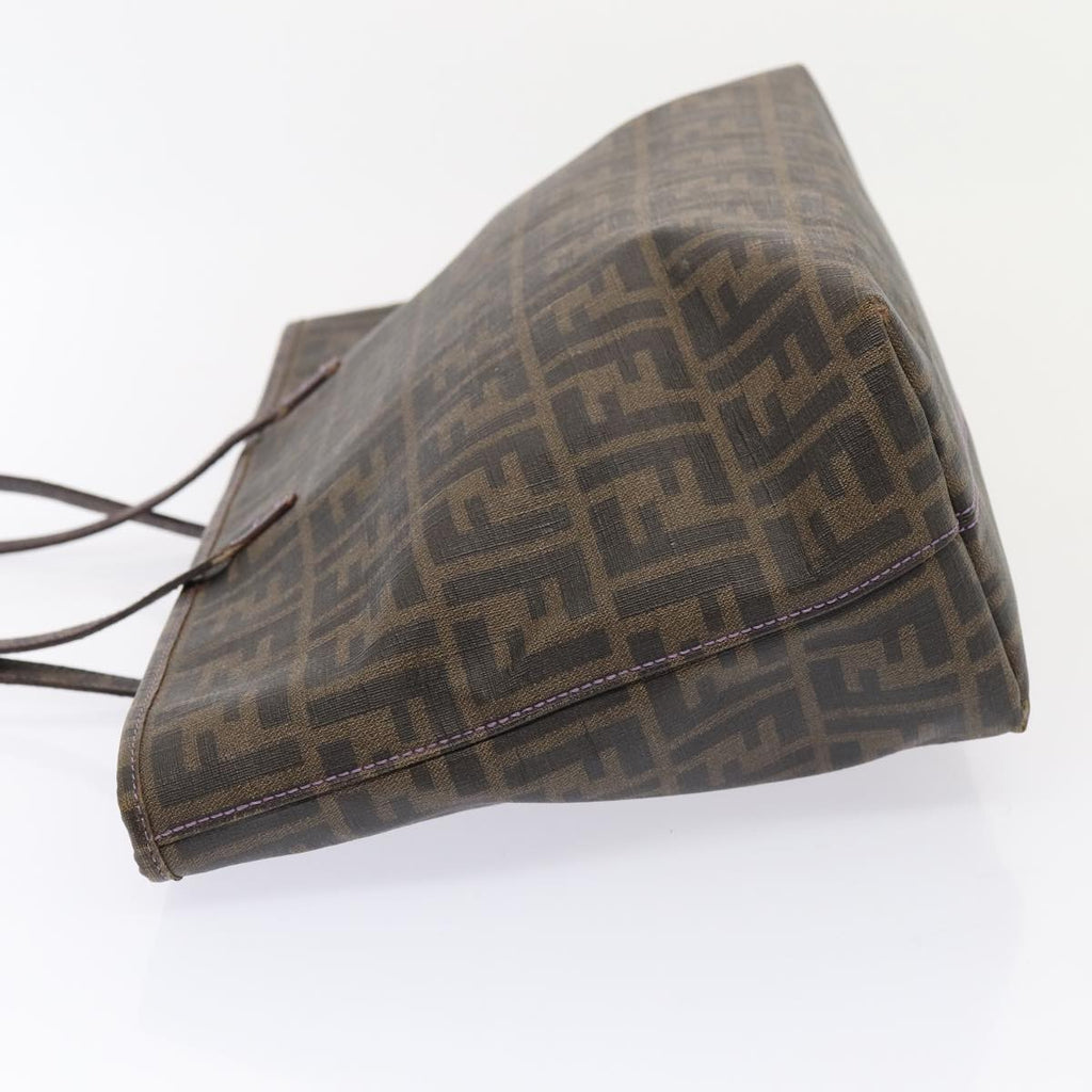 FENDI Zucca Canvas Tote Bag Brown Black88673