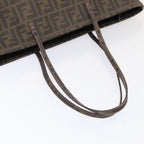FENDI Zucca Canvas Tote Bag Brown Black88673