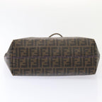 FENDI Zucca Canvas Tote Bag Brown Black88673