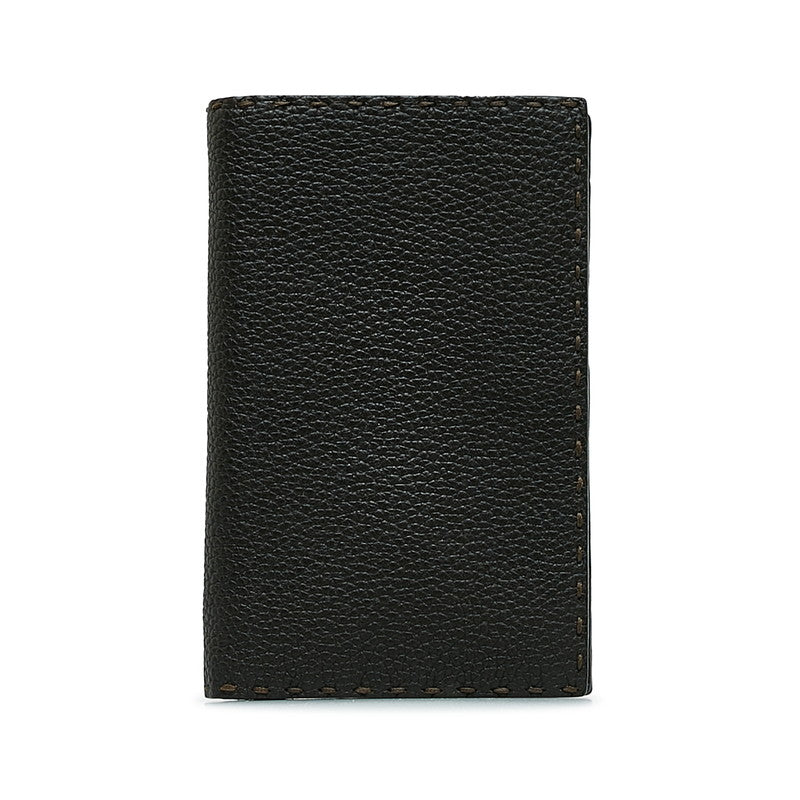 FENDI Selleria Long Wallet in Leather Brown