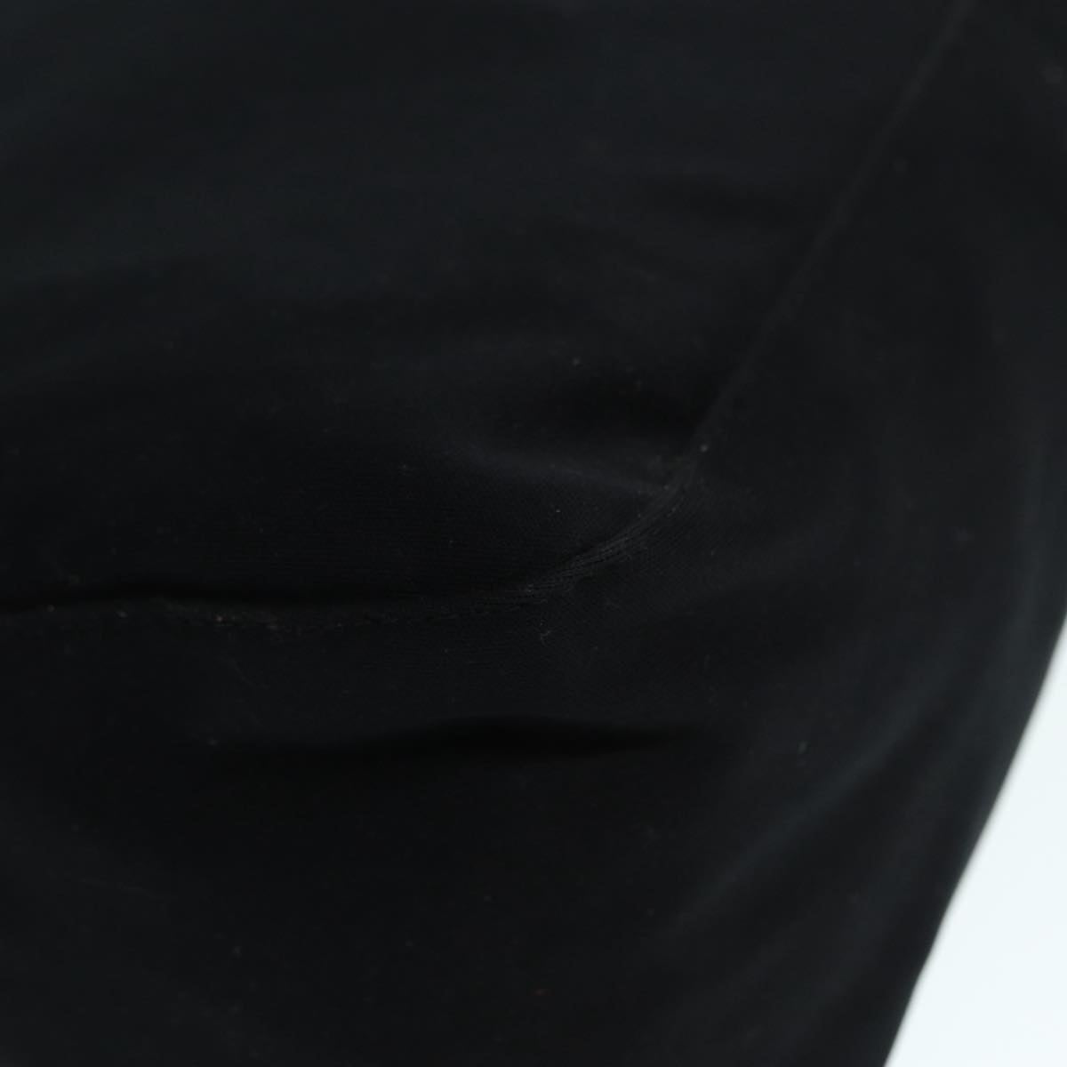 FENDI Mamma Baguette Shoulder Bag Nylon Black Silver88735