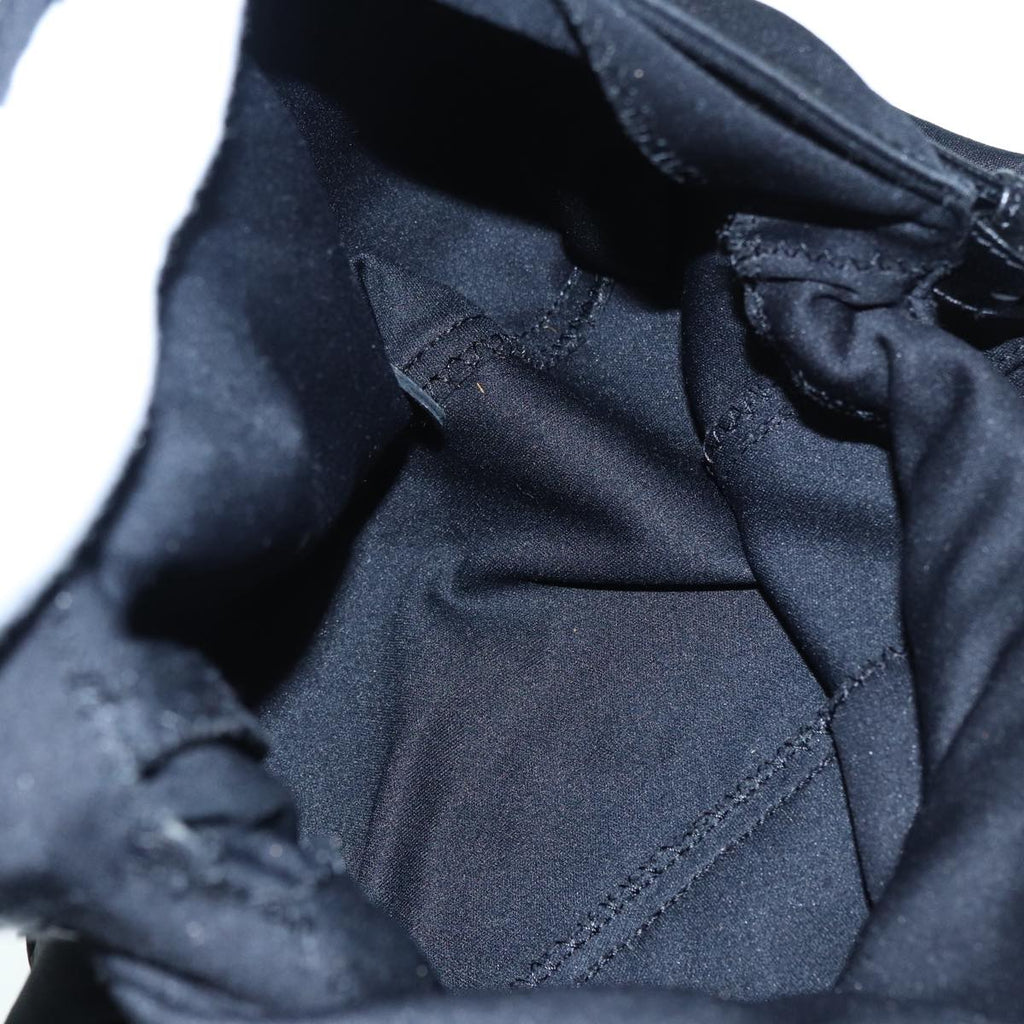 FENDI Mamma Baguette Shoulder Bag Nylon Black Silver88735