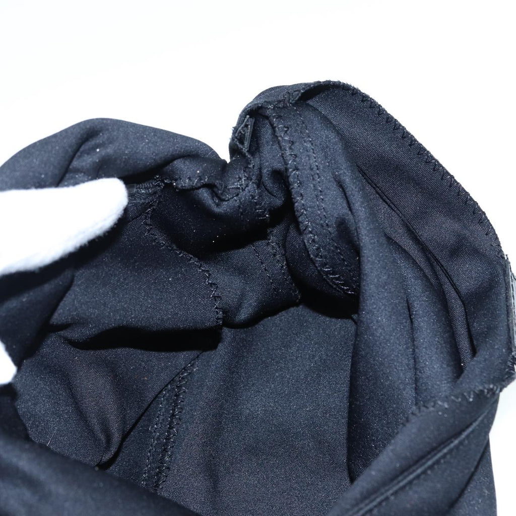 FENDI Mamma Baguette Shoulder Bag Nylon Black Silver88735