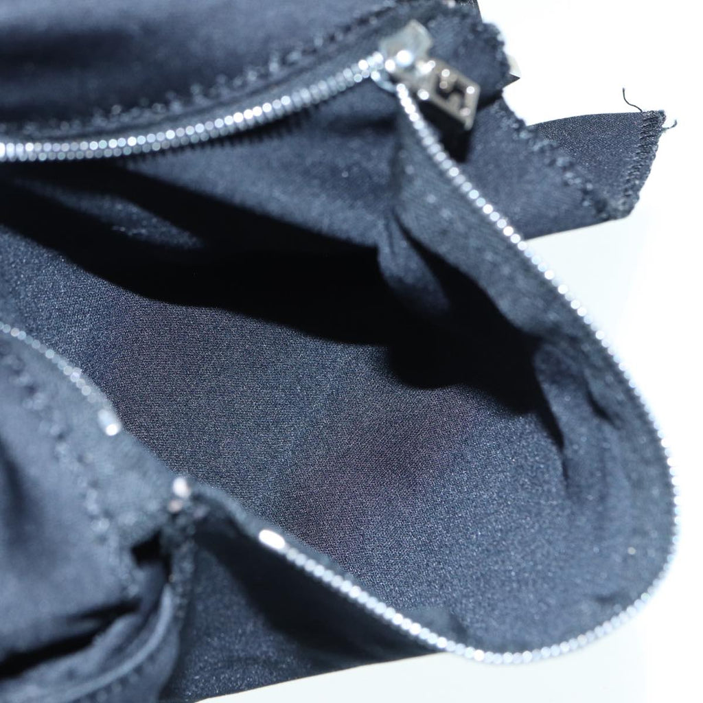 FENDI Mamma Baguette Shoulder Bag Nylon Black Silver88735