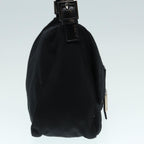 FENDI Mamma Baguette Shoulder Bag Nylon Black Silver88735