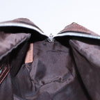 FENDI Zucca Canvas Hand Bag Brown Black Silver88785