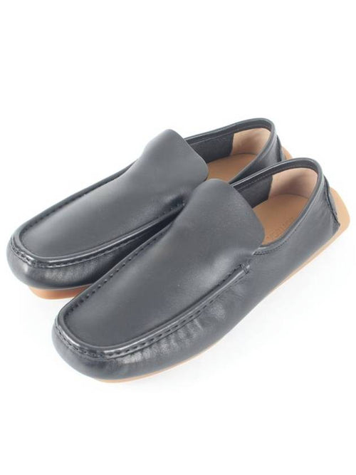 Bottega Veneta Leather driving loafers black 43 280