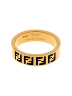 Fendi FF Logo Band Ring Gold