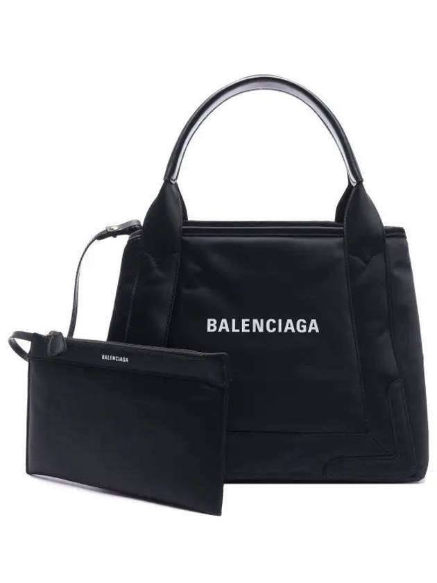 Balenciaga Cabas Nylon Tote Bag Black