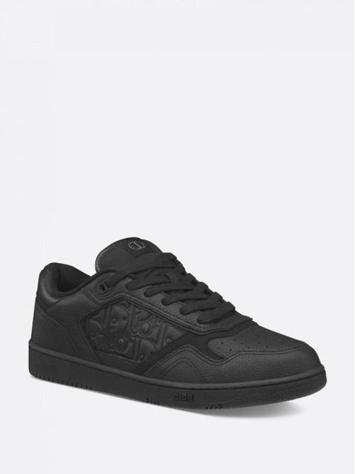 B27 Oblique Detail Low Top Sneakers Black Dior