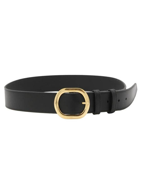 CELINE Vintage Calfskin Medium Western Belt Black