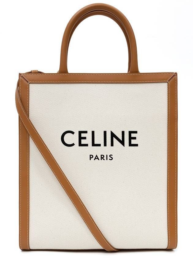 CELINE Vertical Cabas Tote Bag Small Natural