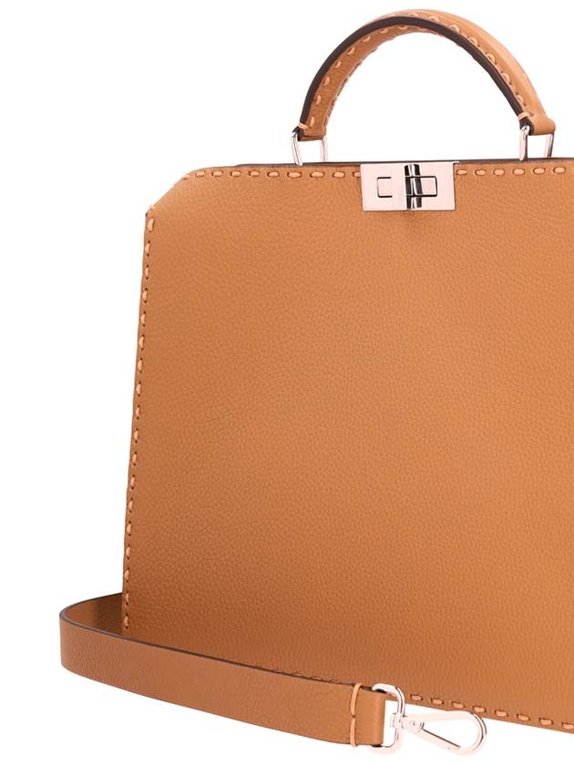 Fendi Peekaboo ISeeU Leather Tote Bag Beige