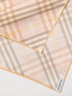 Burberry Check Silk Scarf Tea Cup