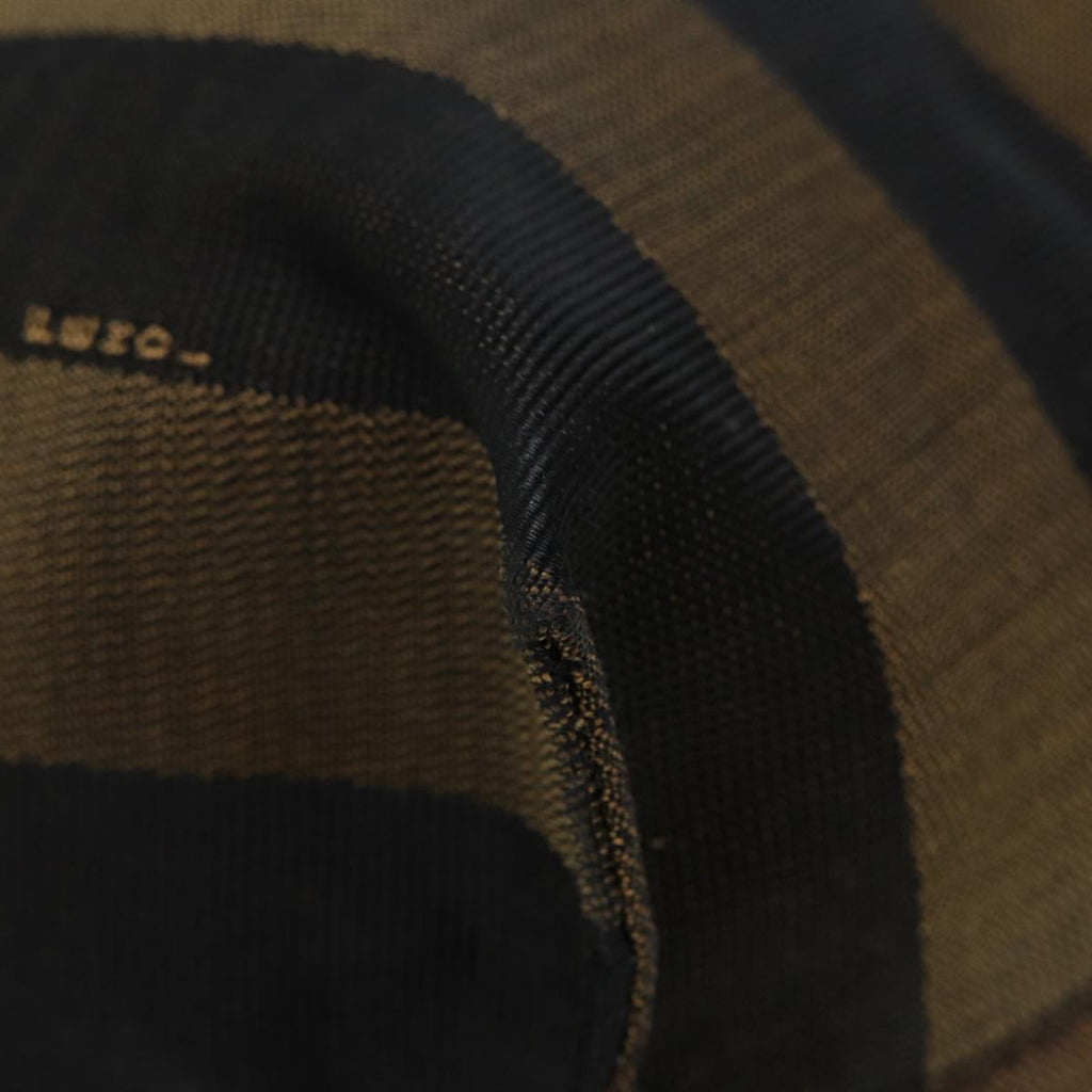 FENDI Pecan Canvas Tote Bag Brown Black gold89144