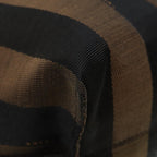 FENDI Pecan Canvas Tote Bag Brown Black gold89144