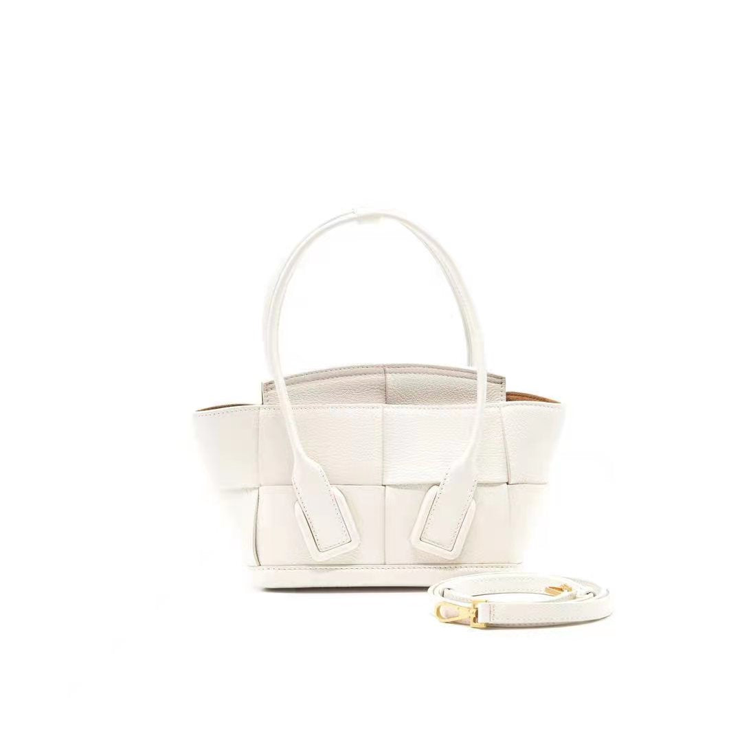 BOTTEGA VENETA MINI ARCO BAG WHITE