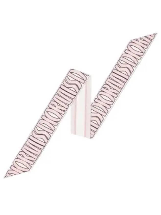 Miss Dior Allover Mitzah Silk Twill Scarf Pink Dior