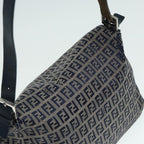 FENDI Zucchino Canvas Mamma bucket Hand Bag Navy89278