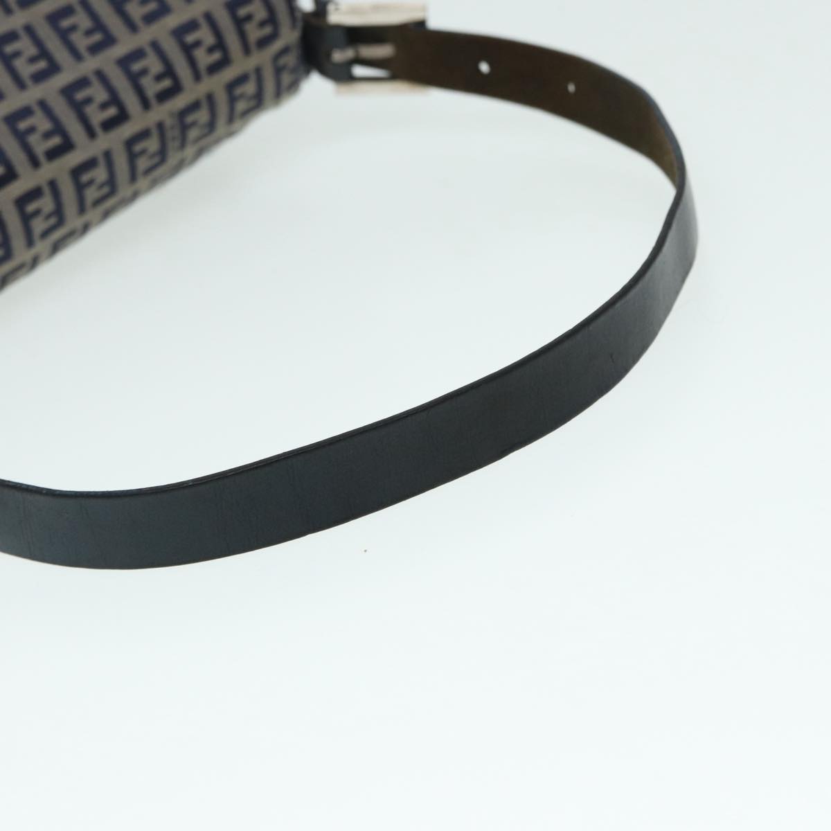 FENDI Zucchino Canvas Mamma bucket Hand Bag Navy89278
