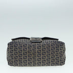 FENDI Zucchino Canvas Mamma bucket Hand Bag Navy89278