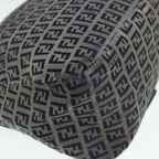 FENDI Zucchino Canvas Mamma bucket Hand Bag Navy89278